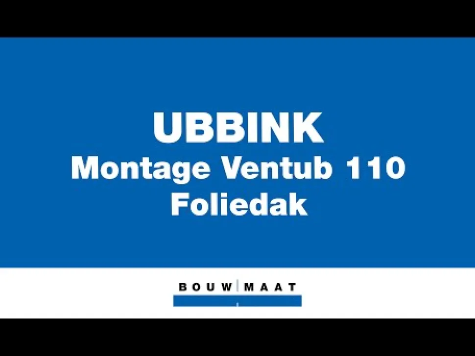 Ubbink Ventub Dakdoorvoer Kunststof Zwart Enkelwandig 0-55° Ø110mm