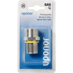 Uponor MLC gas Persovergangsfitting Buitendraad 20 mm x 3/4'' Buiten