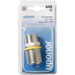 Uponor MLC gas Persovergangsfitting 25 mm x 3/4'' Buiten