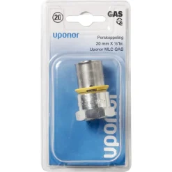 Uponor MLC gas Persovergangsfitting Binnendraad 20 mm x 1/2'' Binnen