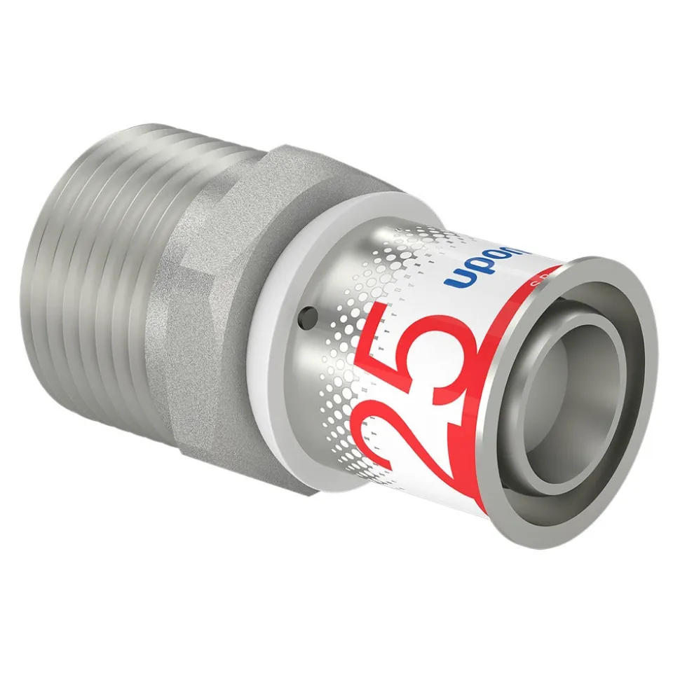 Uponor MLC pers Puntstuk 25 mm x 1'' Buitendraad