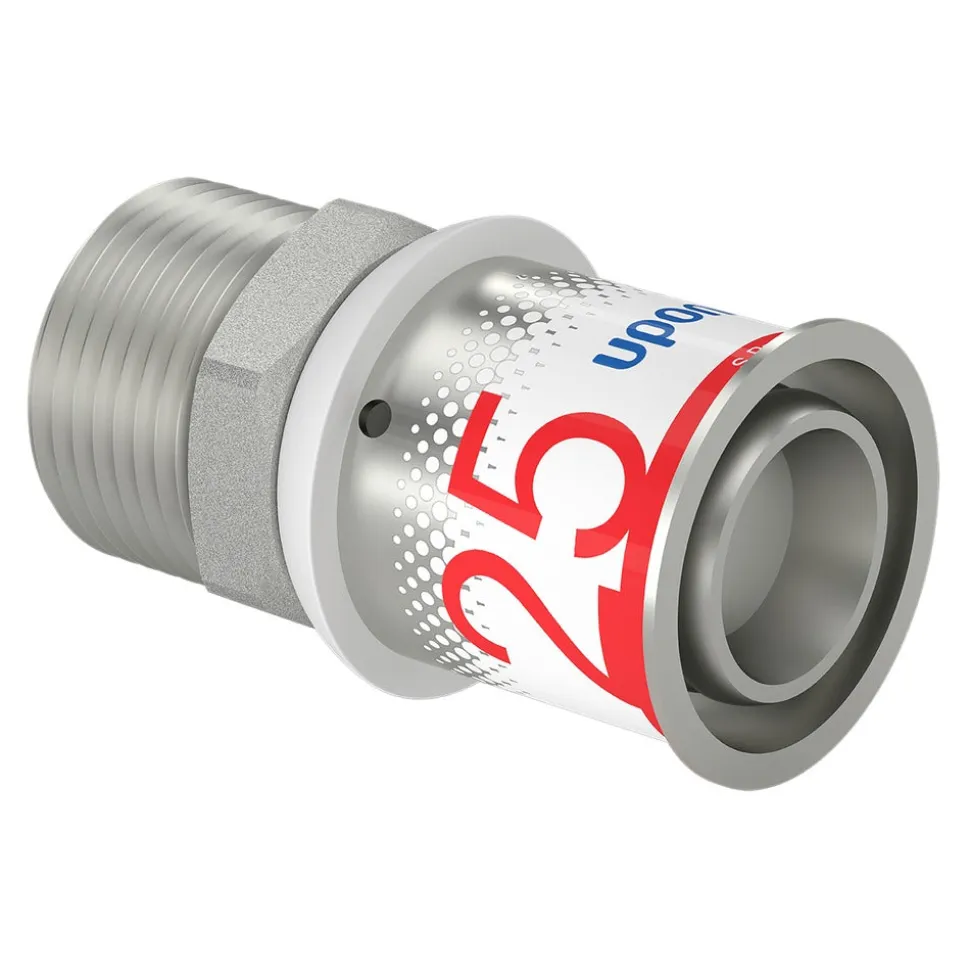 Uponor MLC pers Puntstuk 25 mm x 3/4'' Buitendraad