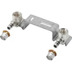 Uponor Montagebeugel Messing Persmuurplaat 16x1/2 H150 mm