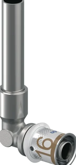 Uponor Persknie chroom 16x12 mm 2 stuks