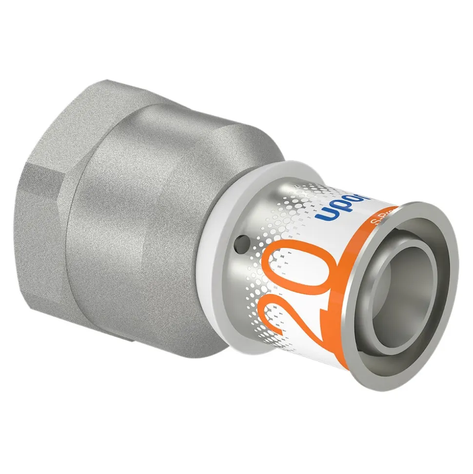 Uponor Perskoppeling messing 20 mm x 3/4'' Binnen 2 stuk