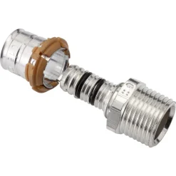 Uponor Perskoppeling messing klem 16x15 mm 10 stuk