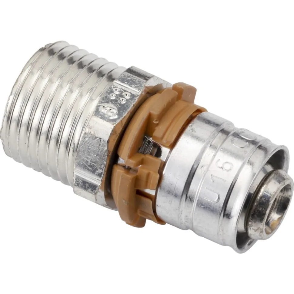 Uponor Perskoppeling messing klem 16x15 mm 10 stuk