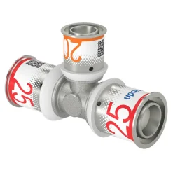 Uponor Pers T-stuk messing 25x20x25 mm