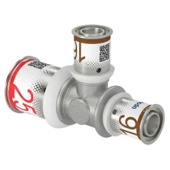 Uponor Pers T-stuk messing 25x16x16 mm