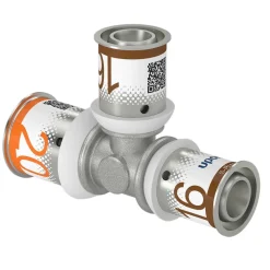 Uponor Pers T-stuk messing 20x16x16 mm 2 stuk