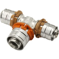 Uponor Pers T-stuk messing 16x20x16 mm 2 stuk