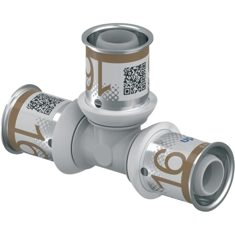 Uponor Press Composiet T-stuk PPSU