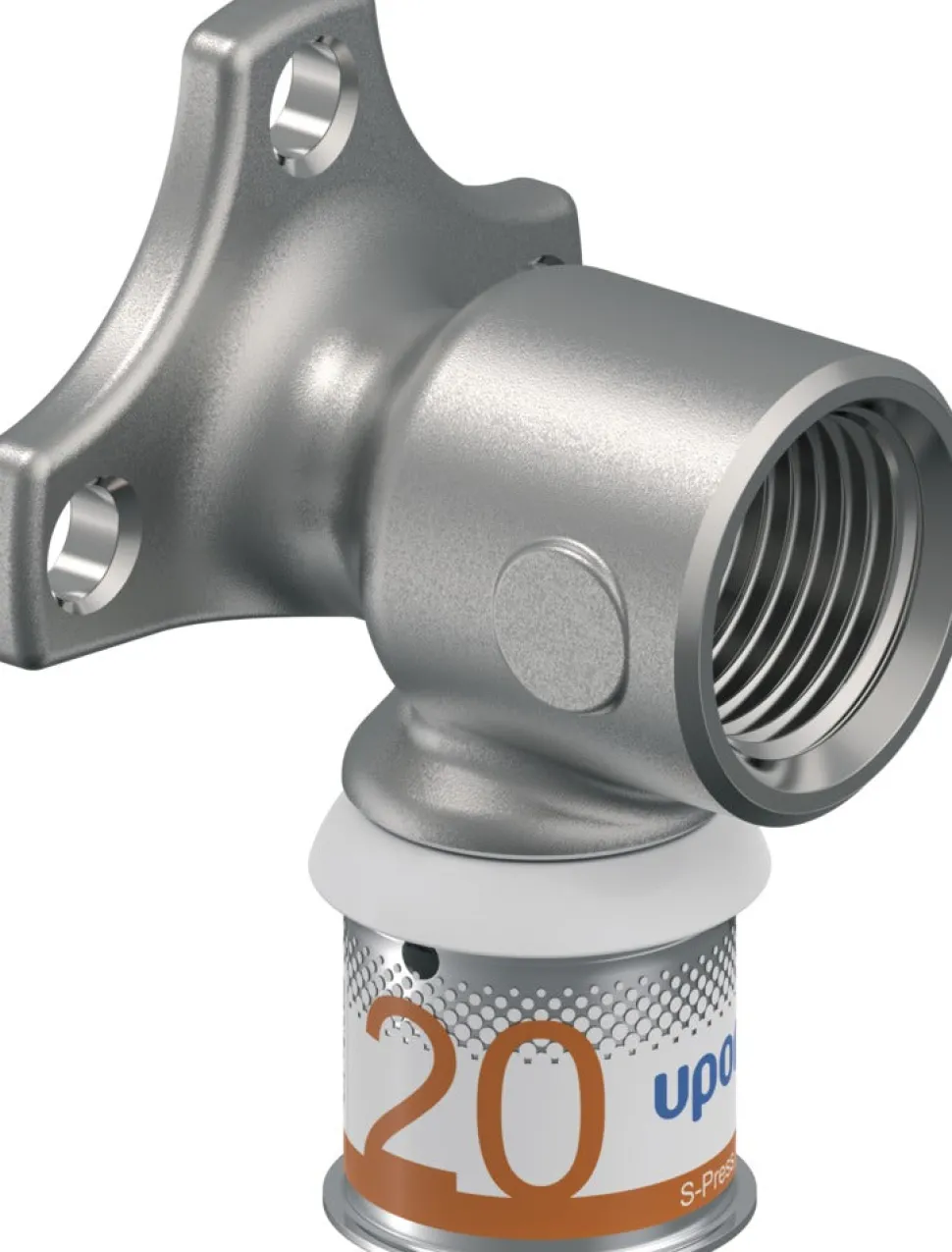 Uponor Press Muurplaat 20 mm x 1/2'' Binnendraad met flens