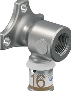 Uponor Press Muurplaat 16mmx3/8'' Binnendraad met flens