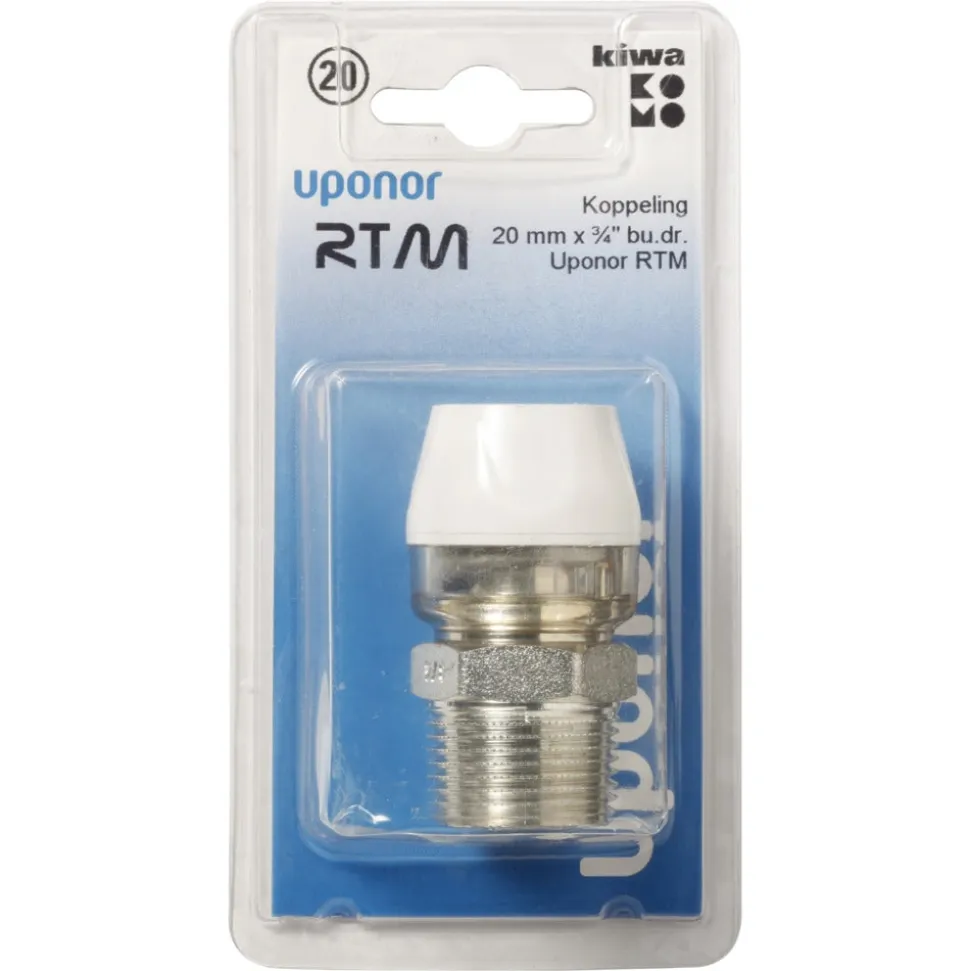 Uponor RTM Koppeling 20 mmx3/4'' Buitendraad