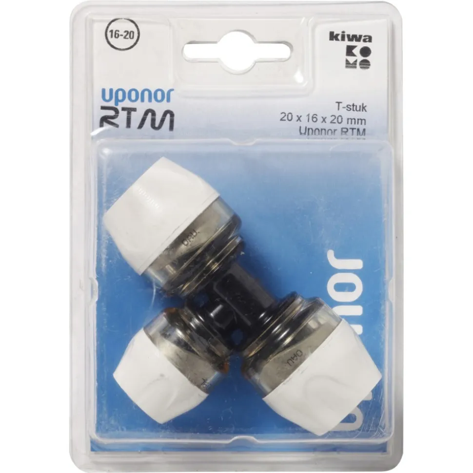 Uponor RTM T-stuk composiet 20x16x20 mm