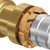 Uponor S-Press Overgangskoppeling edelstaal koper met perscontour V 25-22CU-S ST