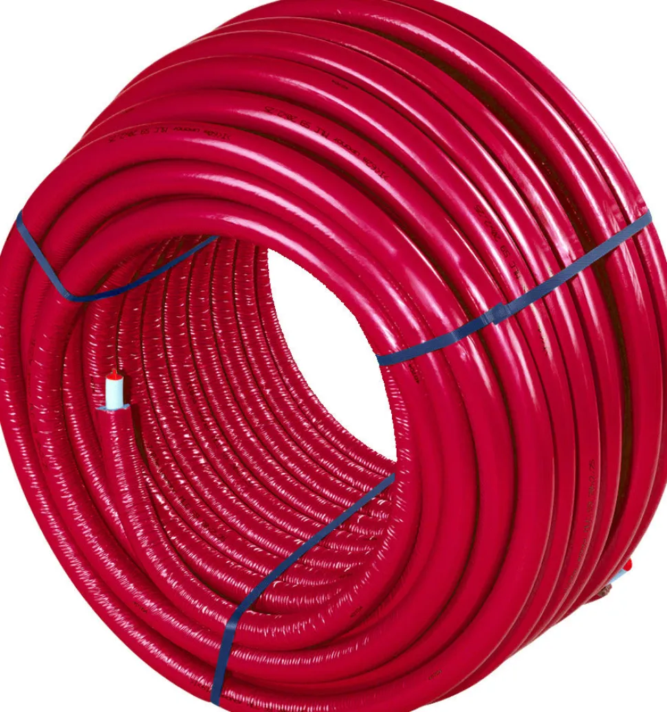 Uponor Uni Pipe PLUS Meerlagenbuis Voorgeïsoleerd Rood 100m