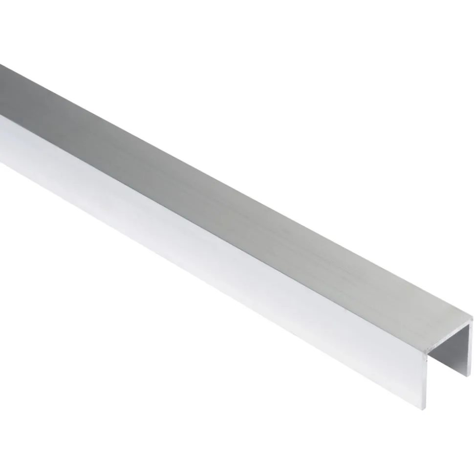 U-profiel Aluminium Grijs