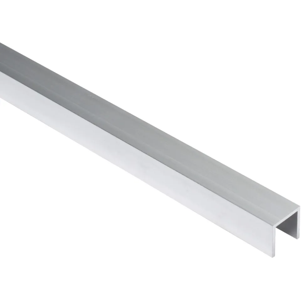 U-profiel Aluminium Grijs