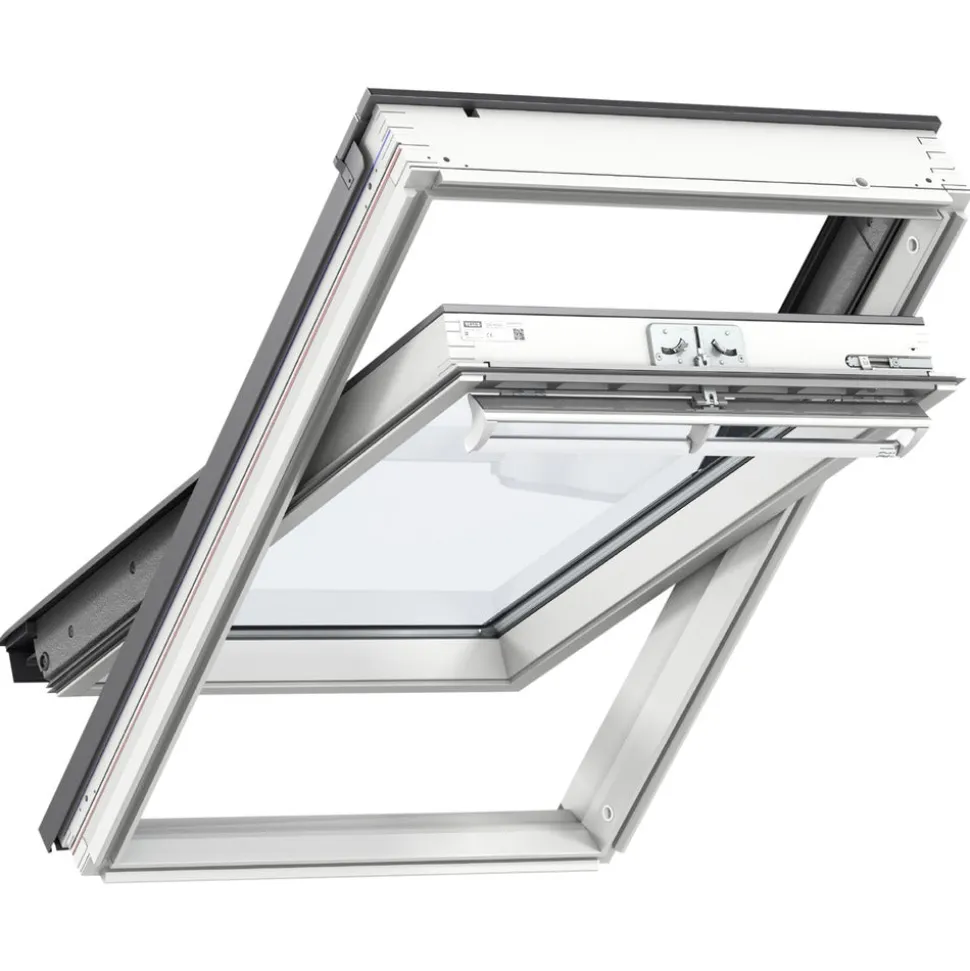VELUX Dakraam GGL MK04 2070 Grenen Gelakt Wit 78x98cm FSC Mix Credit