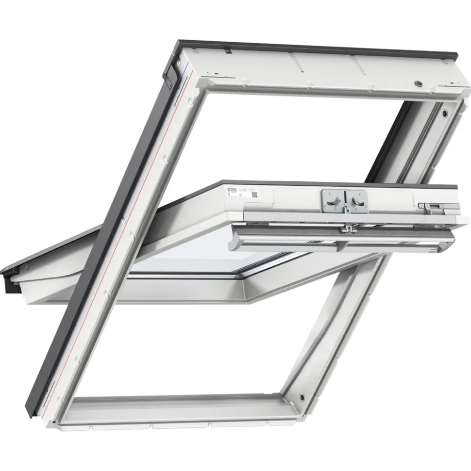 VELUX Dakraam GGU SK06 0070 Grenen PU-Gecoat Wit 114x118cm 100% PEFC