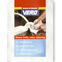 Vero Man-Power Wegwerpdoek Stof Wit 25st