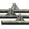 Vero Vloertrekker metaal/rubber 55 cm gegalvaniseerd/Zwart