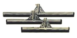Vero Vloertrekker metaal/rubber 55 cm gegalvaniseerd/Zwart