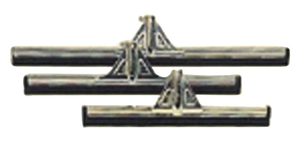 Vero Vloertrekker metaal/rubber 75 cm gegalvaniseerd/Zwart