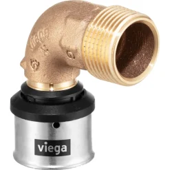 Viega Smartpress Overgangsstukbocht 90º 20mm x 3/4"