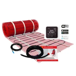 Vloerverwarmingsset Elektrisch Incl WiFi Thermostaat 300W 2m²