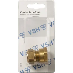 VSH Knel/draad schroef buitendraads 15 mm x 1/2'' binnendraad