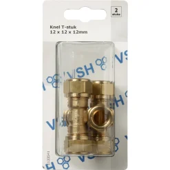 VSH Knel T-stuk 12x12x12 mm 2 stuk