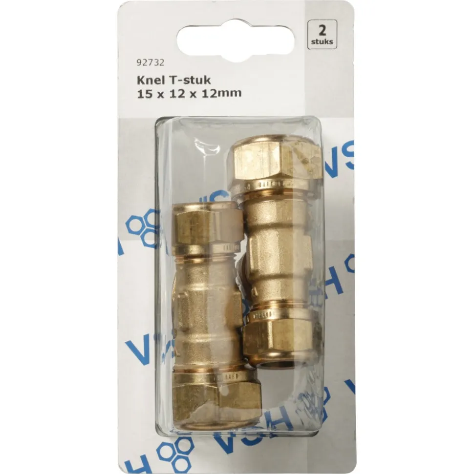 VSH Knel T-stuk 15x12x12 mm 2 stuk