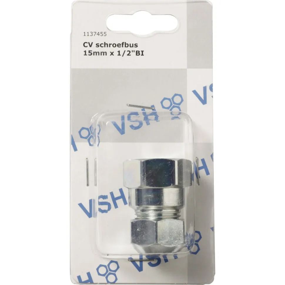 VSH Schroefbus CV Binnendraad Chroom 15mmx1/2"