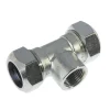 VSH T-Stuk CV Binnendraad Chroom 22mmx1/2"x22mm