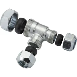 VSH T-Stuk CV Chroom 15x15x22mm