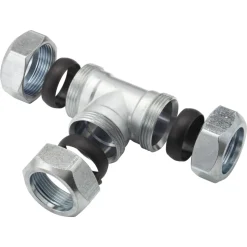 VSH T-Stuk CV Chroom 28x28x28mm