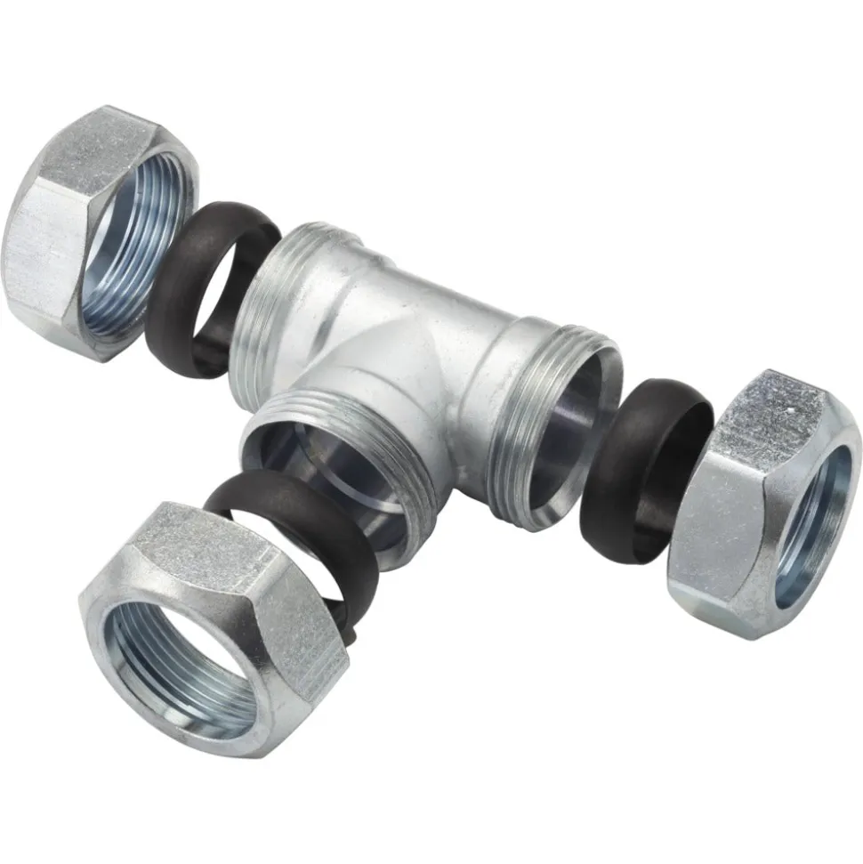 VSH T-Stuk CV Chroom 28x28x28mm