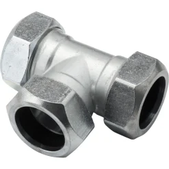 VSH T-Stuk CV Chroom 28x28x28mm