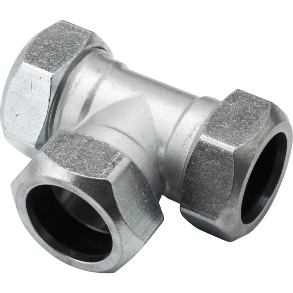 VSH T-Stuk CV Chroom 28x28x28mm