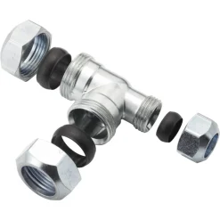 VSH T-Stuk CV Chroom 22x22x15mm