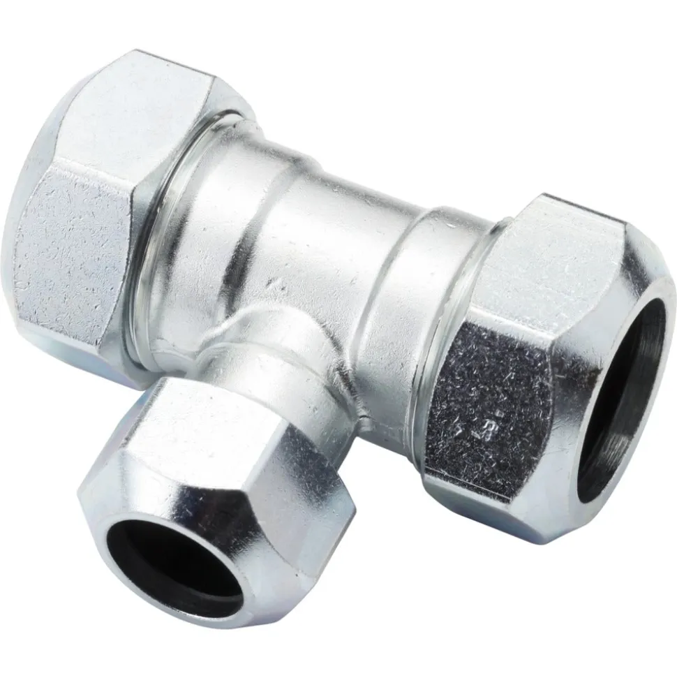 VSH T-Stuk CV Chroom 22x15x22mm 2st