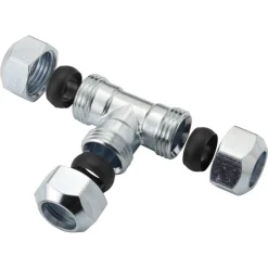 VSH T-Stuk CV Chroom 15x15x15mm 2st