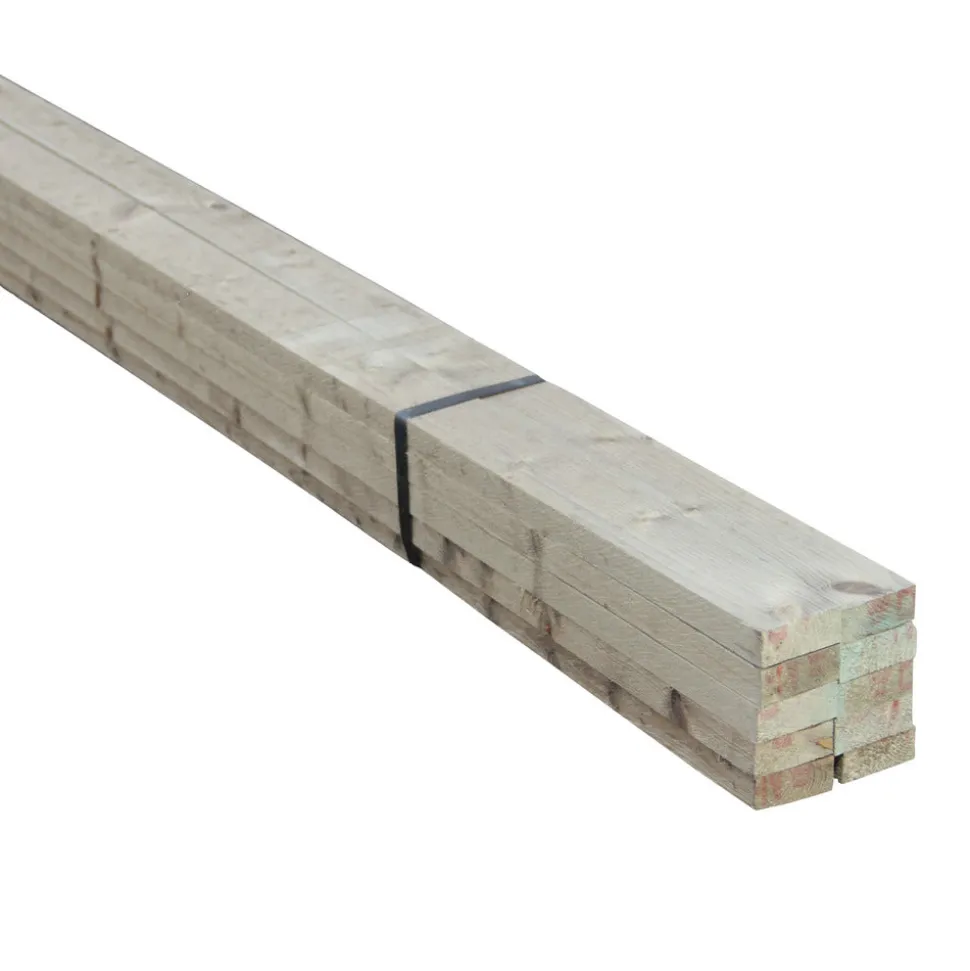 Vuren Geschaafd Geïmpregneerd 28x70x4500mm 70% PEFC