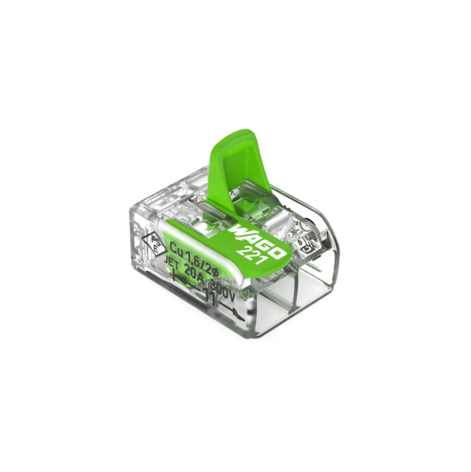 Wago Green Line Verbindingsklem Compact 221-422 2x4mm2 100st
