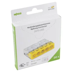 Wago Lasklem 5-voudig compact 20st