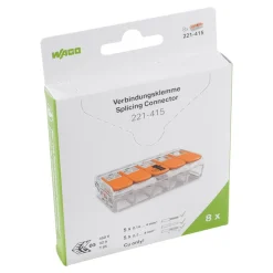 Wago Verbindingsklem compact 5x4mm² 8st