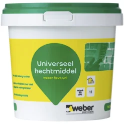 Weber Hechtmiddel Flevo Uni Wit Niet-Poreuze Ondergrond Binnen/Buiten 1L